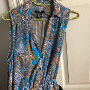 H&M size 6 paisley dress